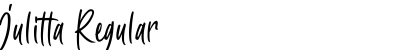 Download Julitta Regular Font Title Preview
