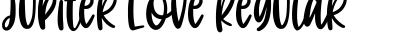 Download Jupiter Love Regular Font Title Preview