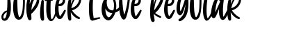 Download Jupiter Love Regular Font Title Preview
