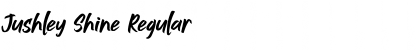 Download Jushley Shine Regular Font Title Preview