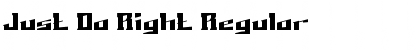 Download Just Do Right Regular Font Title Preview