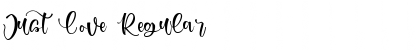 Download Just Love Regular Font Title Preview