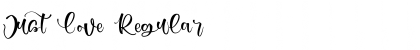 Download Just Love Regular Font Title Preview
