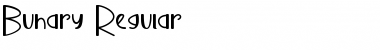 Download Buhary Regular Font Title Preview
