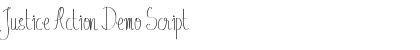 Download Justice Action Demo Script Font Title Preview