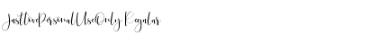 Download JustlovePersonalUseOnly Regular Font Title Preview
