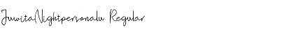 Download JuwitaNightpersonalu Regular Font Title Preview