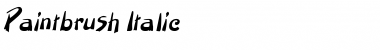 Download Paintbrush Italic Font Title Preview