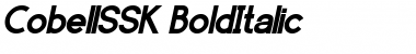 Download CobellSSK BoldItalic Font Title Preview