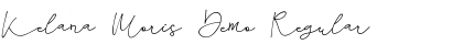 Download Kelana Moris Demo Regular Font Title Preview
