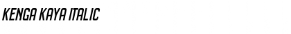 Download Kenga Kaya Italic Font Title Preview