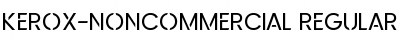 Download Kerox-NonCommercial Regular Font Title Preview