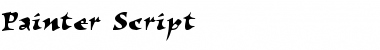 Download Painter Script Font Title Preview