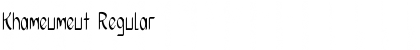 Download Khameumeut Regular Font Title Preview