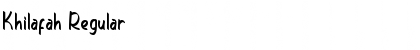 Download Khilafah Regular Font Title Preview