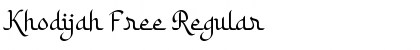 Download Khodijah Free Regular Font Title Preview