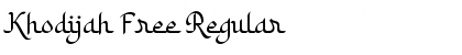 Download Khodijah Free Regular Font Title Preview