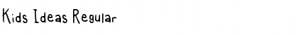 Download Kids Ideas Regular Font Title Preview