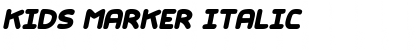 Download Kids Marker Italic Font Title Preview