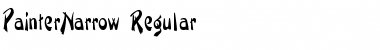 Download PainterNarrow Regular Font Title Preview