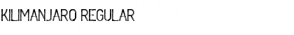 Download KILIMANJARO Regular Font Title Preview