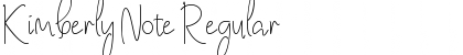 Download Kimberly Note Regular Font Title Preview