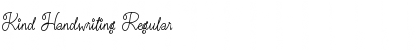 Download Kind Handwriting Regular Font Title Preview