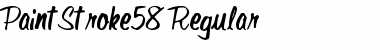 Download PaintStroke58 Regular Font Title Preview