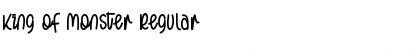 Download King of Monster Regular Font Title Preview