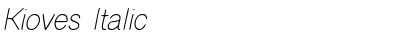 Download Kioves Italic Font Title Preview