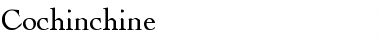 Download Cochinchine Regular Font Title Preview