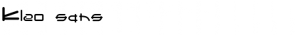 Download Kleo sans Font Title Preview