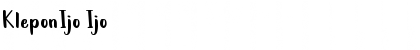Download KleponIjo Ijo Font Title Preview