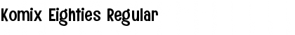 Download Komix Eighties Regular Font Title Preview