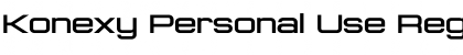 Download Konexy Personal Use Regular Font Title Preview