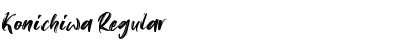 Download Konichiwa Regular Font Title Preview