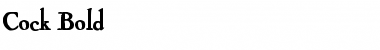 Download Cock Bold Font Title Preview