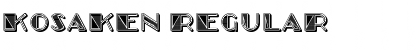 Download Kosaken Regular Font Title Preview