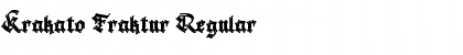 Download Krakato Fraktur Regular Font Title Preview