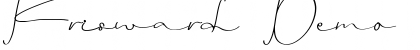 Download Krisward Demo Regular Font Title Preview
