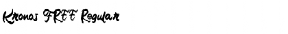 Download Kronos FREE Regular Font Title Preview