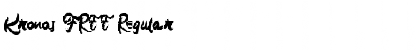 Download Kronos FREE Regular Font Title Preview