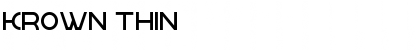 Download krown Thin Font Title Preview