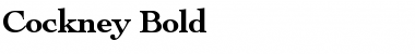 Download Cockney Bold Font Title Preview