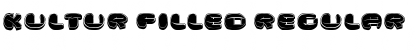 Download Kultur Filled Regular Font Title Preview