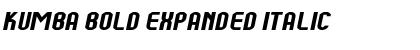 Download Kumba Bold Expanded Italic Font Title Preview