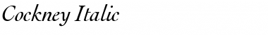 Download Cockney Italic Font Title Preview