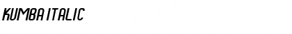 Download Kumba Italic Font Title Preview