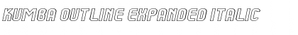 Download Kumba Outline Expanded Italic Font Title Preview