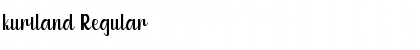 Download kuriland Regular Font Title Preview
